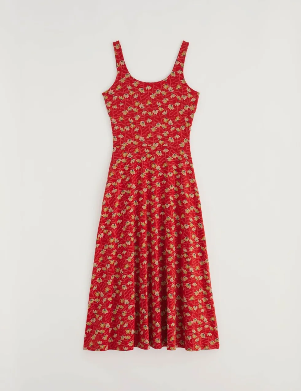 Cotton Rich Floral Midi Skater Dress