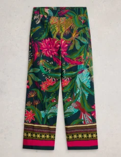 Cotton Rich Floral Wide Leg Culottes