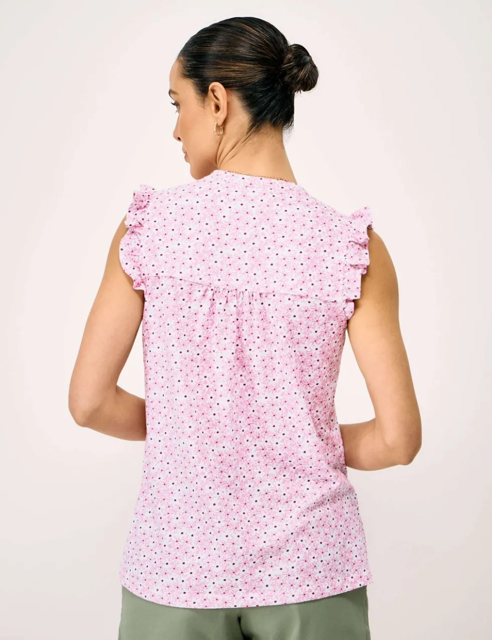 Cotton Rich Frill Detail Top