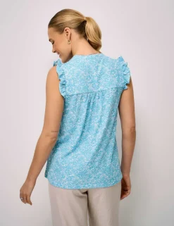 Cotton Rich Frill Detail Top