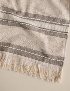 Cotton Rich Fringed Border Towel