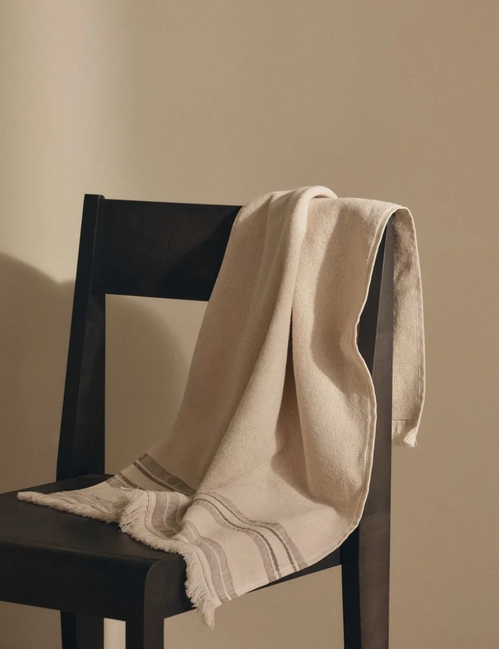 Cotton Rich Fringed Border Towel