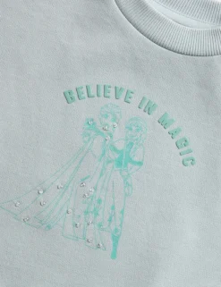 Cotton Rich Frozen™ Sequin Dress (2-8 Yrs)