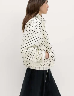 Cotton Rich Funnel Neck Bomber Jacket