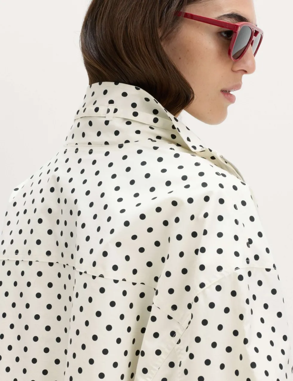 Cotton Rich Funnel Neck Bomber Jacket