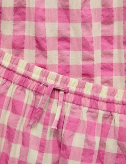 Cotton Rich Gingham Vest & Trouser Outfit (6-16 Yrs)