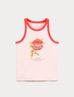 Cotton Rich Graphic Vest (6-16 Yrs)