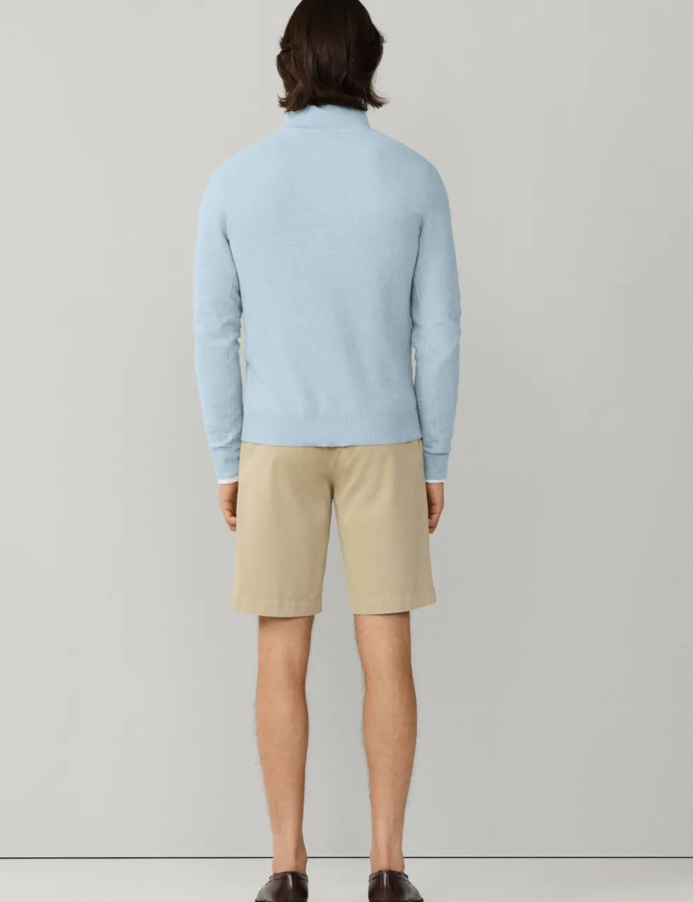Cotton Rich Half Zip Funnel Neck Sweatshirt
