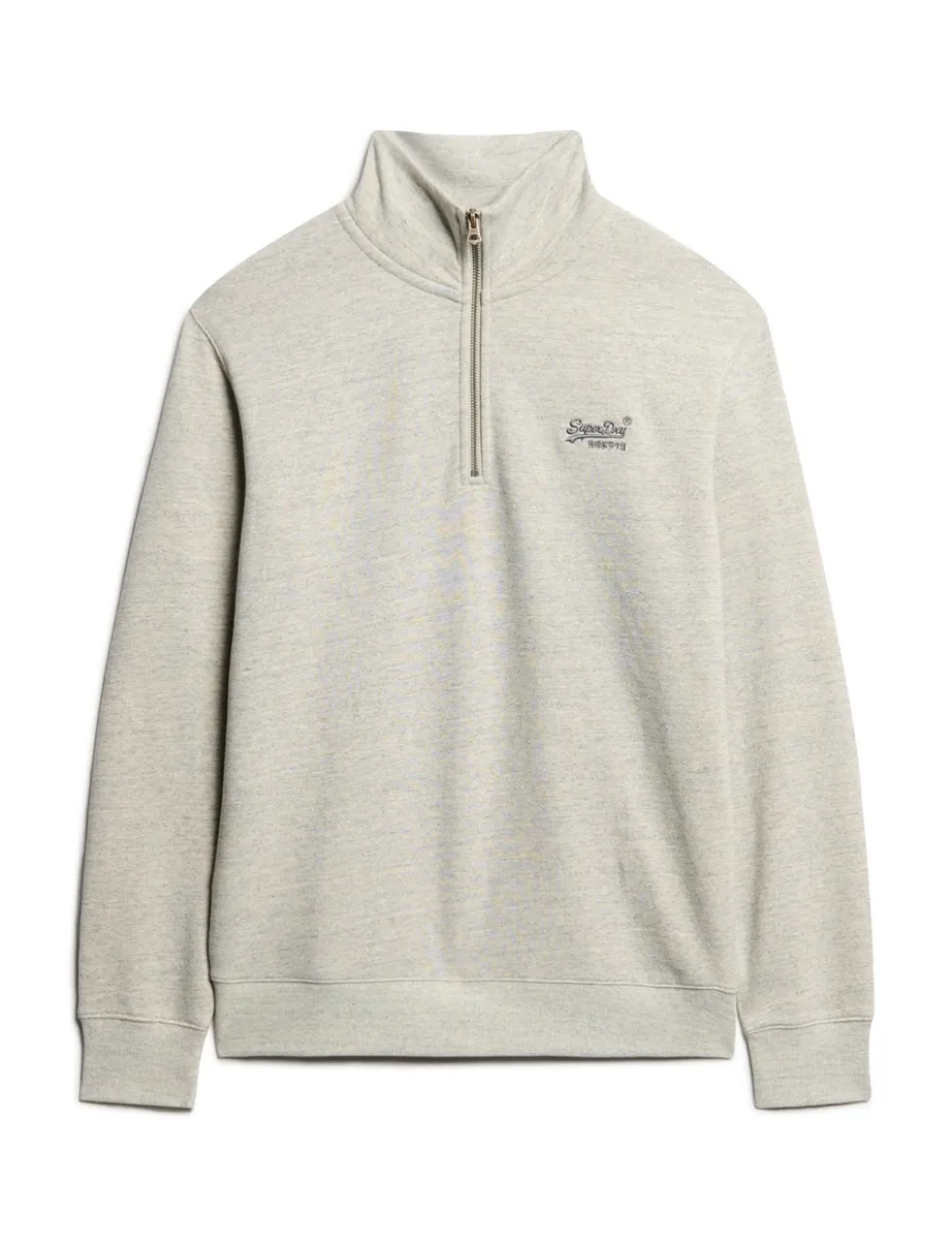 Cotton Rich Half Zip Henley Sweatshirt