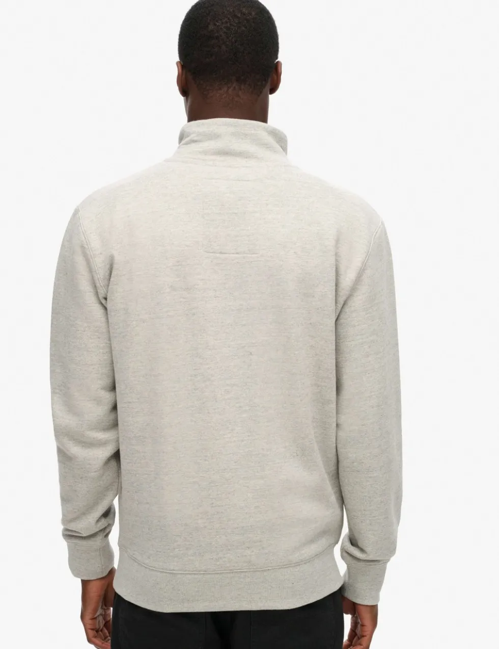 Cotton Rich Half Zip Henley Sweatshirt