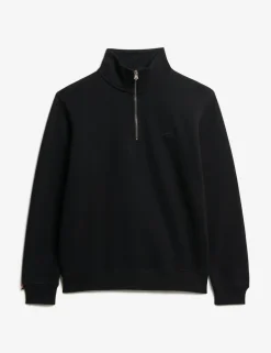 Cotton Rich Half Zip Henley Sweatshirt