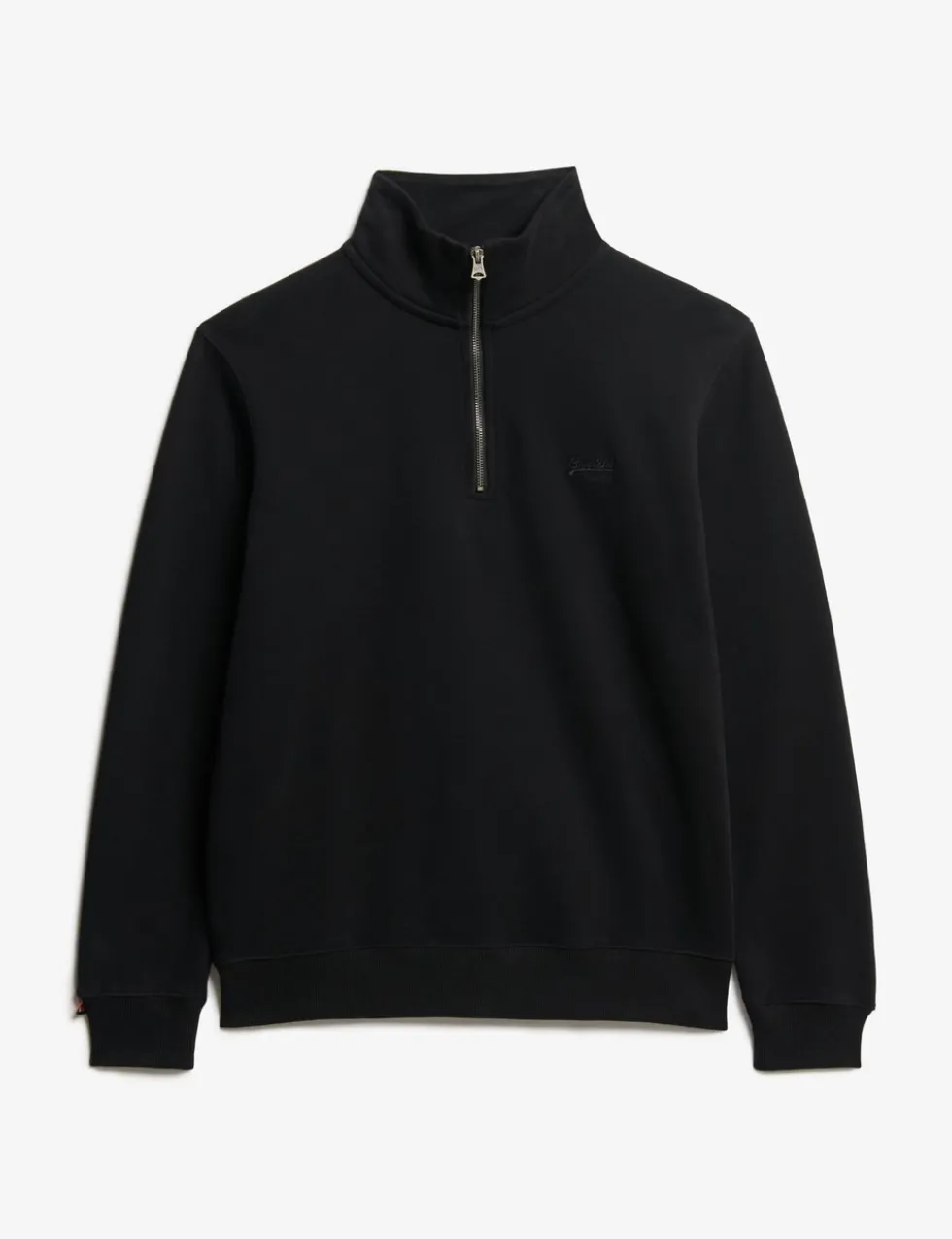 Cotton Rich Half Zip Henley Sweatshirt