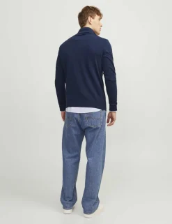 Cotton Rich Half Zip Jumper