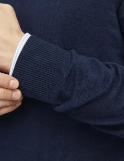 Cotton Rich Half Zip Jumper