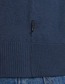 Cotton Rich Half Zip Jumper