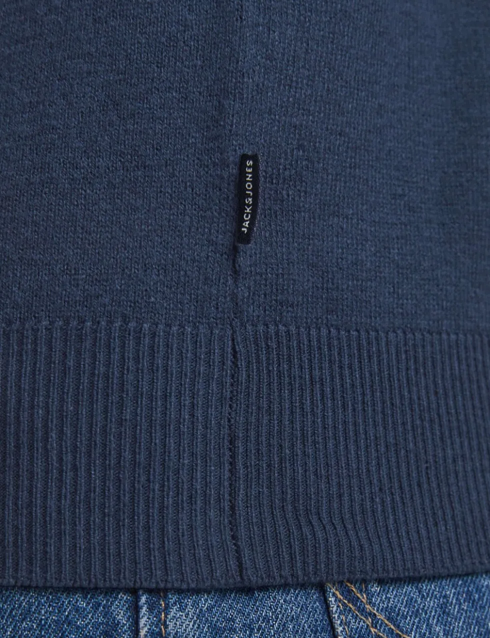 Cotton Rich Half Zip Jumper