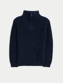 Cotton Rich Half Zip Jumper (2-8 Yrs)