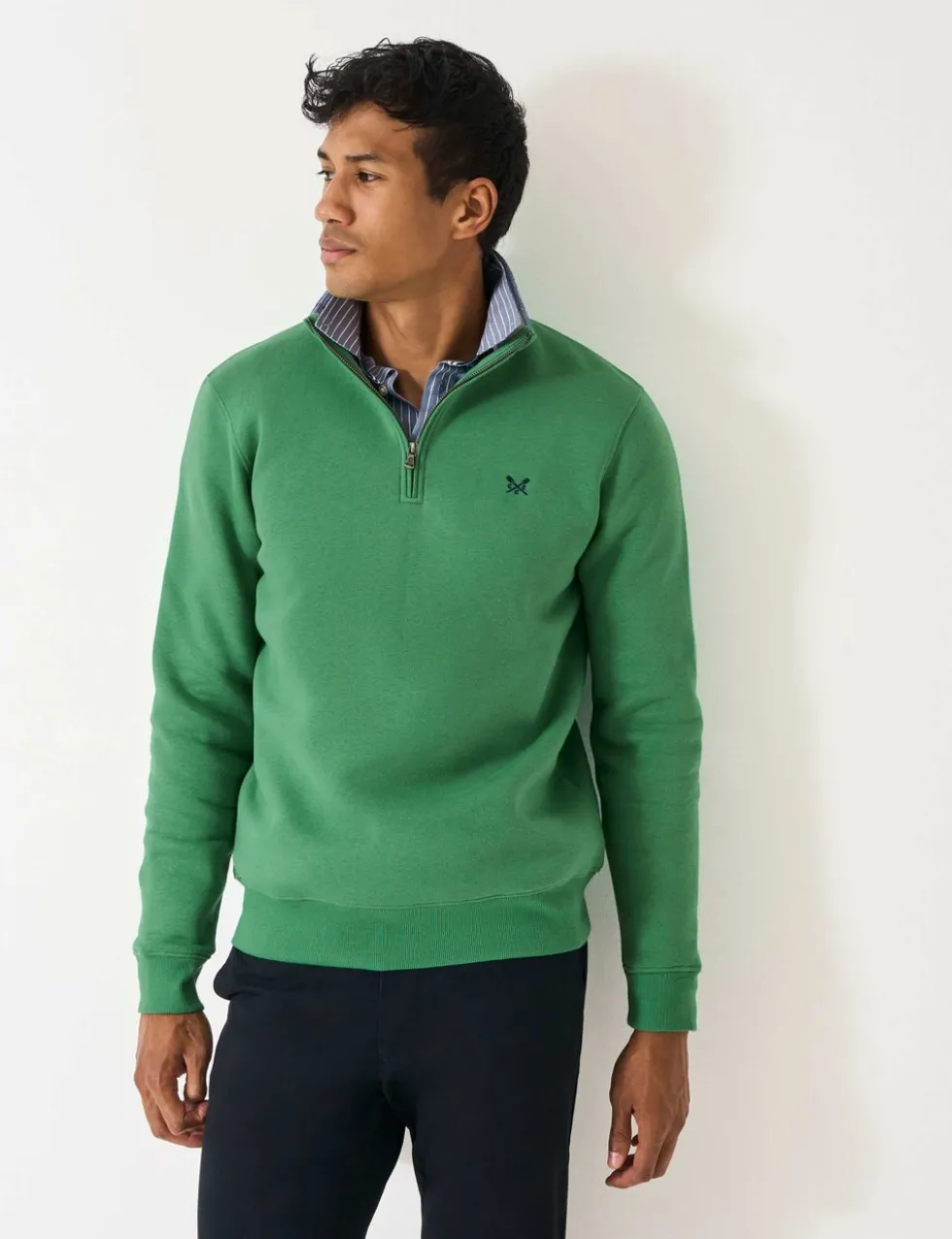 Cotton Rich Half Zip Sweatshirt