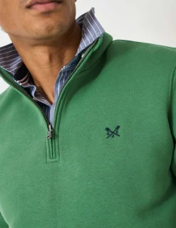 Cotton Rich Half Zip Sweatshirt