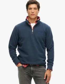 Cotton Rich Half Zip Sweatshirt