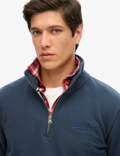 Cotton Rich Half Zip Sweatshirt