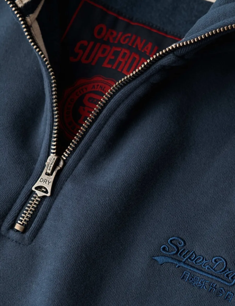 Cotton Rich Half Zip Sweatshirt