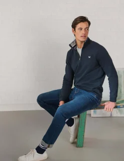Cotton Rich Half Zip Sweatshirt