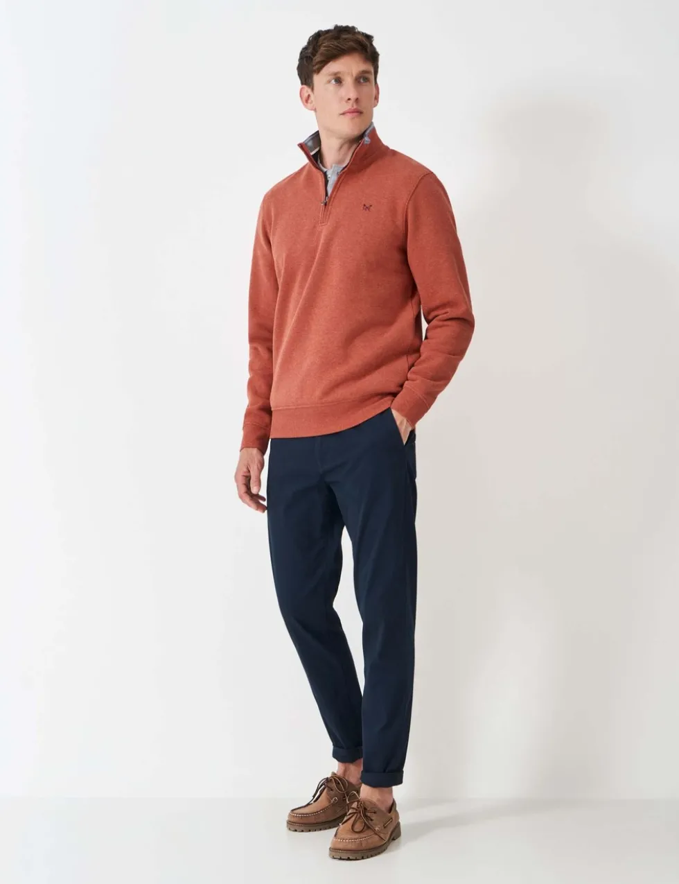 Cotton Rich Half Zip Sweatshirt