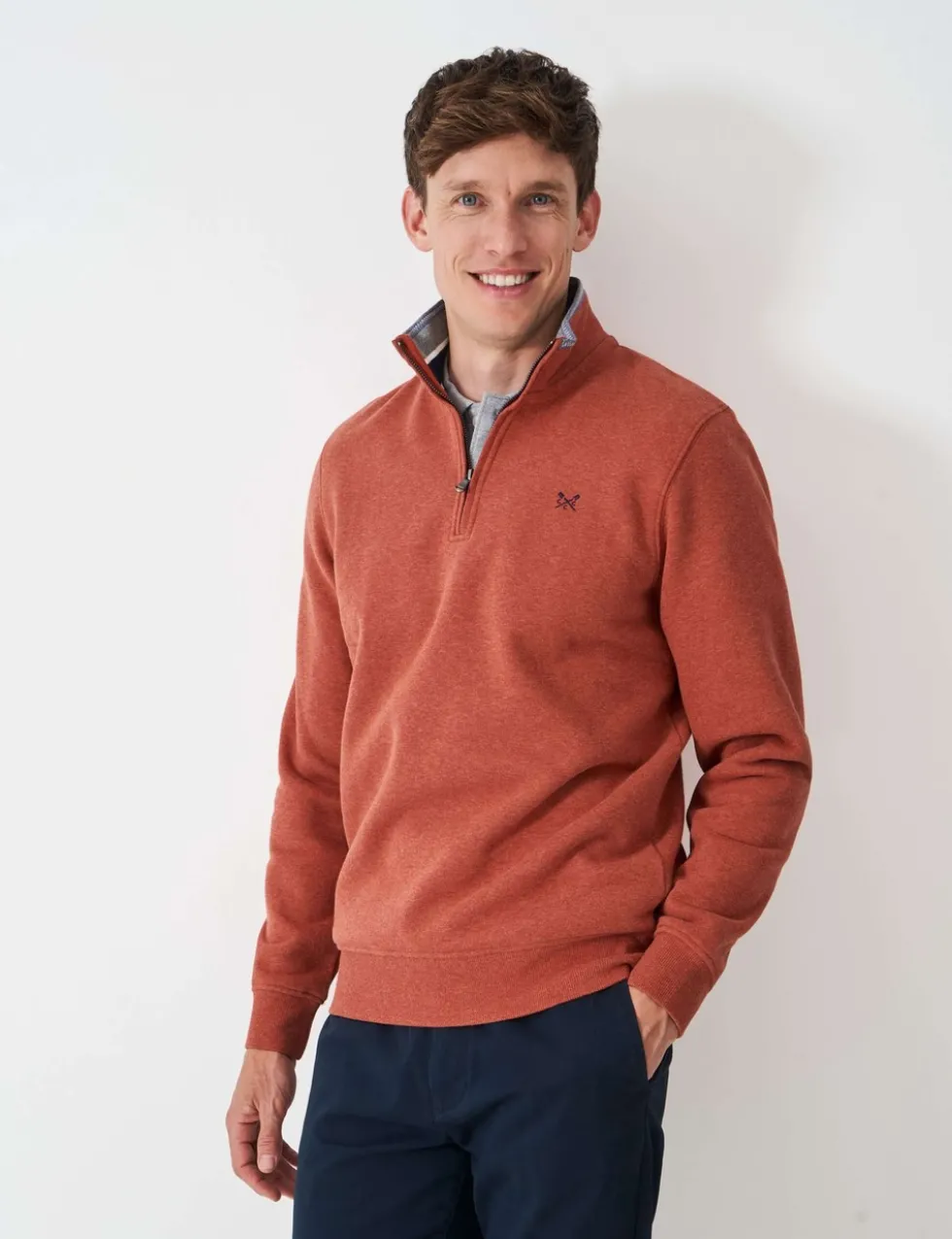 Cotton Rich Half Zip Sweatshirt