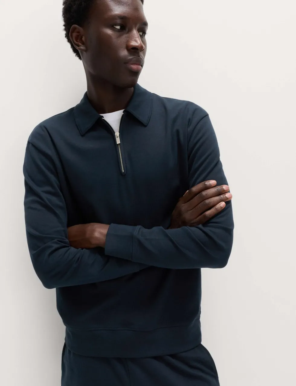 Cotton Rich Half Zip Sweatshirt