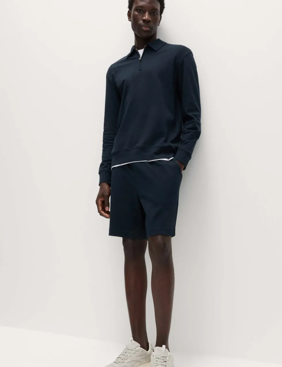Cotton Rich Half Zip Sweatshirt