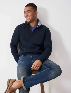 Cotton Rich Half Zip Sweatshirt