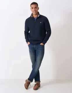 Cotton Rich Half Zip Sweatshirt