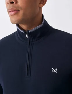 Cotton Rich Half Zip Sweatshirt