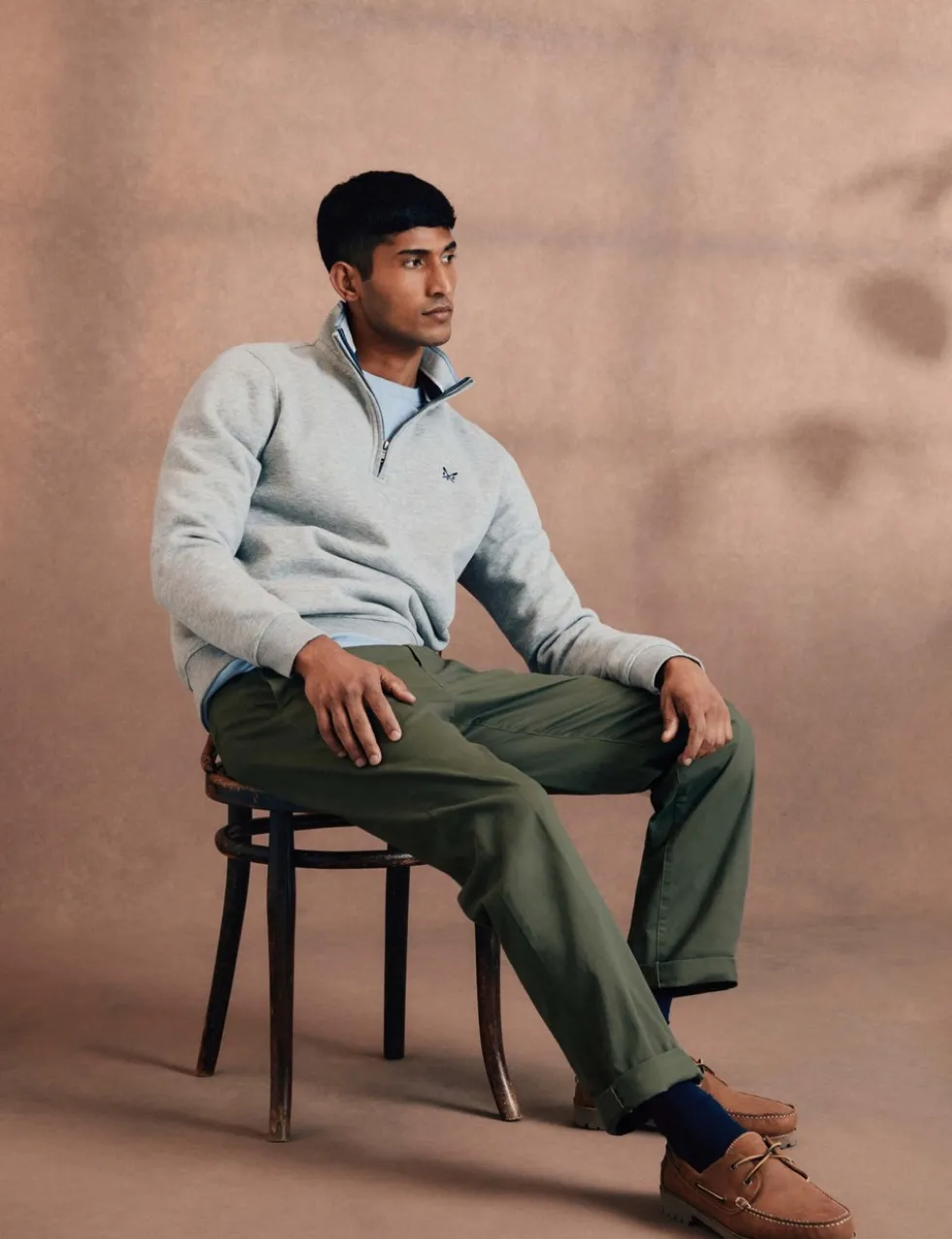 Cotton Rich Half Zip Sweatshirt