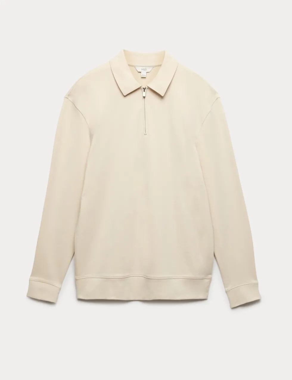 Cotton Rich Half Zip Sweatshirt