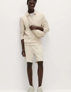 Cotton Rich Half Zip Sweatshirt