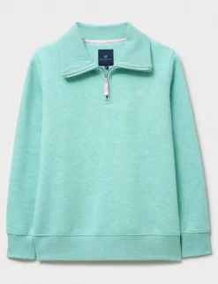 Cotton Rich Half Zip Sweatshirt