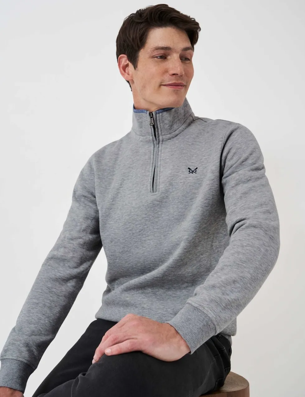Cotton Rich Half Zip Sweatshirt