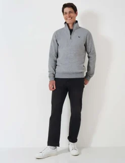 Cotton Rich Half Zip Sweatshirt