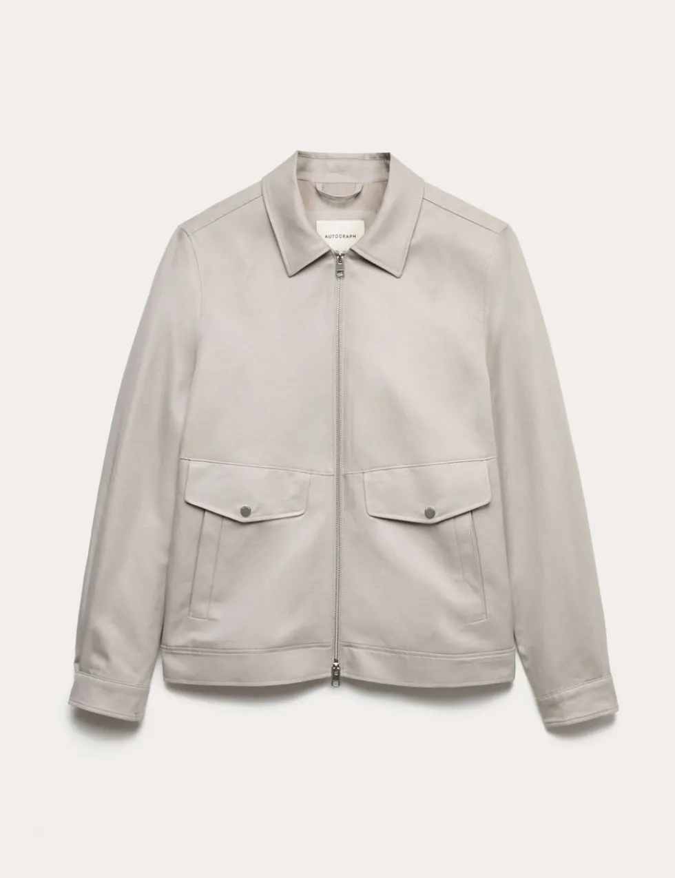 Cotton Rich Harrington Jacket with Linen