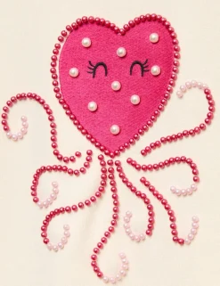 Cotton Rich Heart Squid Sweatshirt (4-10 Yrs)