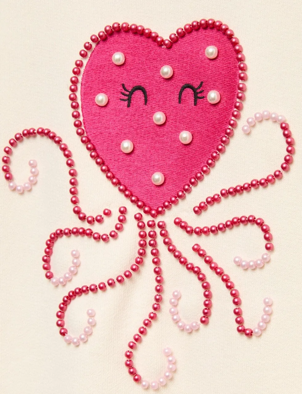 Cotton Rich Heart Squid Sweatshirt (4-10 Yrs)