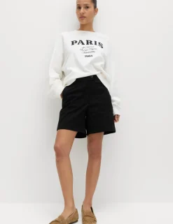 Cotton Rich High Waisted Chino Shorts