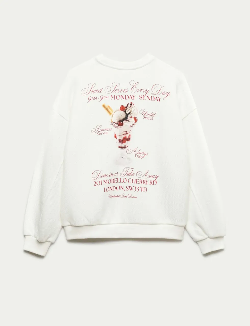 Cotton Rich Ice Cream Graphic Sweatshirt (6-16 Yrs)