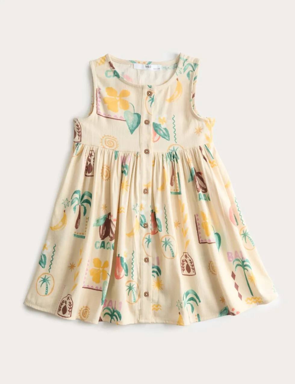 Cotton Rich Island Print Woven Dress (2-10 Yrs)