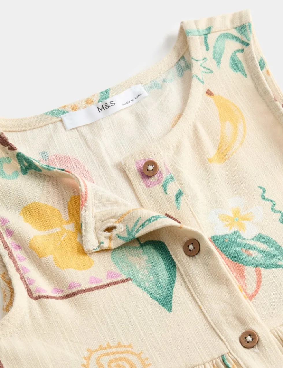 Cotton Rich Island Print Woven Dress (2-10 Yrs)