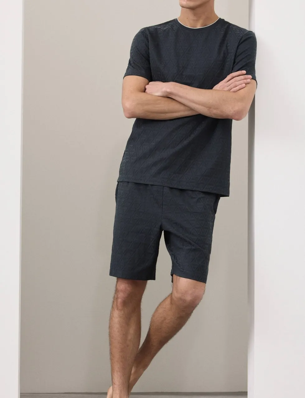 Cotton Rich Jacquard Pyjama Shorts