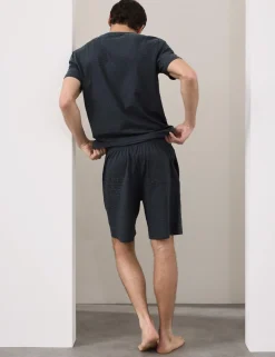 Cotton Rich Jacquard Pyjama Shorts