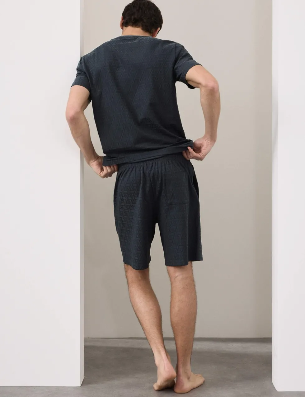 Cotton Rich Jacquard Pyjama Shorts